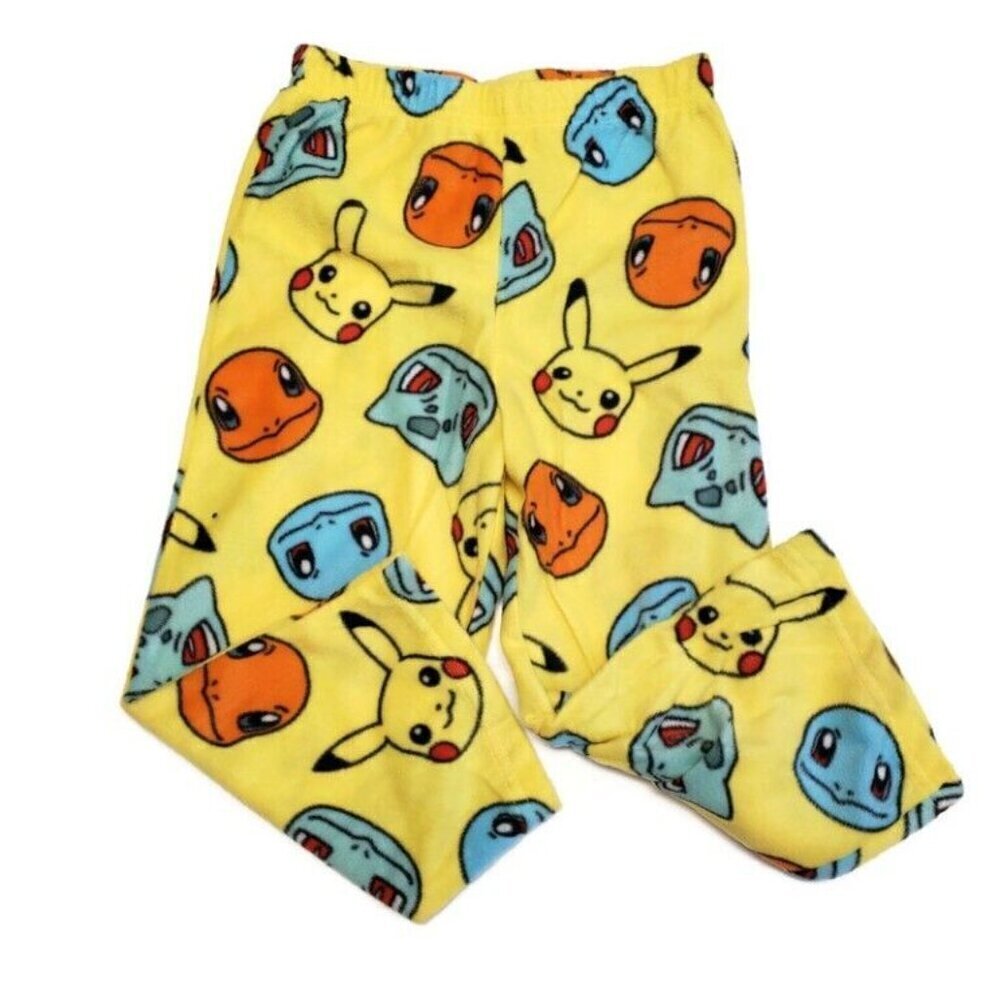 Pokemon Gotta Catch 'Em All Pikachu Group 2 Piece Pajama Set Boys Size 4 Yellow - Picture 4 of 9